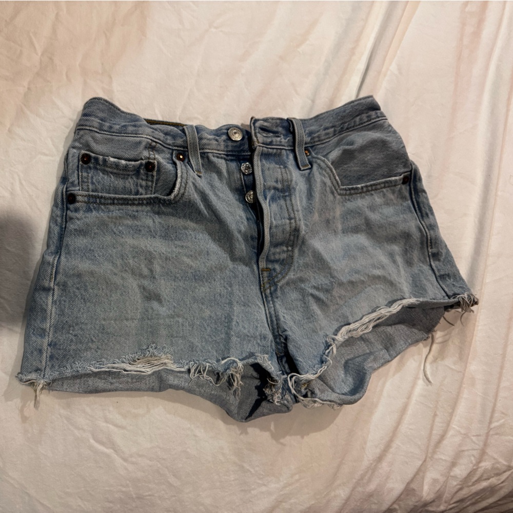 Levi's Light Blue Denim Shorts